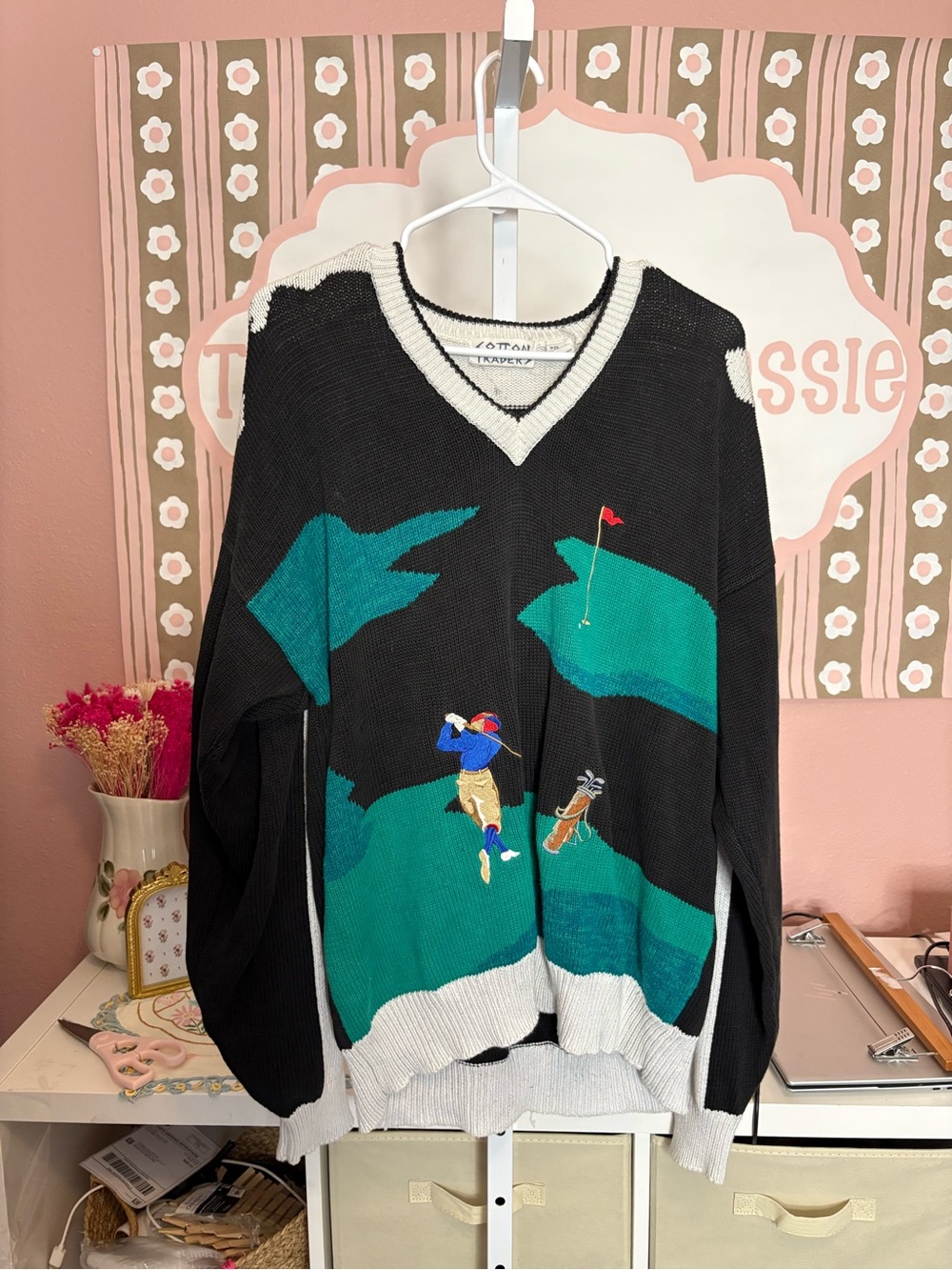 Cotton traders 100% cotton Golf Sweater -  size L